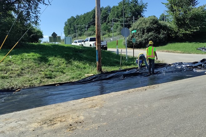 Clean-up of an August 2021 fracking waste spill near Barnesville, Ohio reportedly didn't begin until three days later. - (Jill Hunkler)