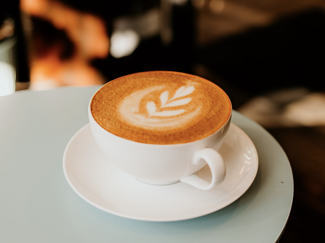 Latte at Roasted - Brianna Schillero Photography