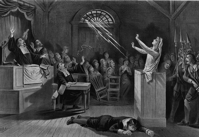 Ohio Rep. Jennifer Gross of West Chester wants to ensure that witchcraft like this never happens within the statehouse chamber. - llustration: Joseph E. Baker, public domain, U.S. Library of Congress