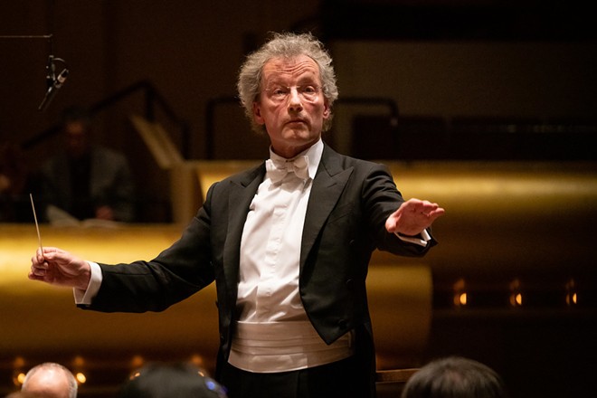 Franz Welser-Möst, conducting the New York Philharmonic in 2020. - FLICKR/STEVEN PISANO