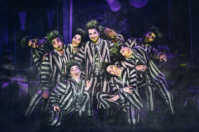 Justin Collette stars as Beetlejuice in the touring production now at Playhouse Square. - MATTHEW MURPHY
