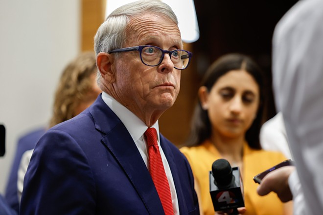 Gov. Mike DeWine - (Photo by Graham Stokes for the Ohio Capital Journal)