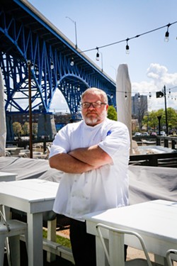 Greg Sears, executive chef at Lindey's Lakehouse for the past five years, thinks DORA-fying the Flats East Bank would be a boon to business. - Mark Oprea