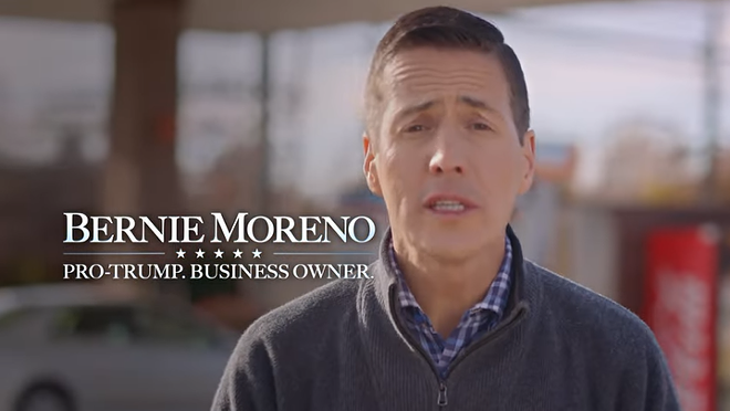 Vance is in Moreno's corner - Bernie Moreno campaign ad still