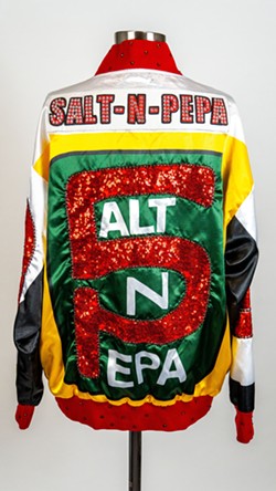 A jacket worn by Salt-n-Pepa. - Courtesy of the Rock Hall