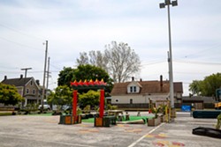 Asiatown's Pop Up Park, which opened up after Dave's Market fled the neighborhood in 2018, is the only main outdoor gathering space for locals in the surrounding blocks. MidTown is currently in the process of replacing the park with actual green space. - Mark Oprea