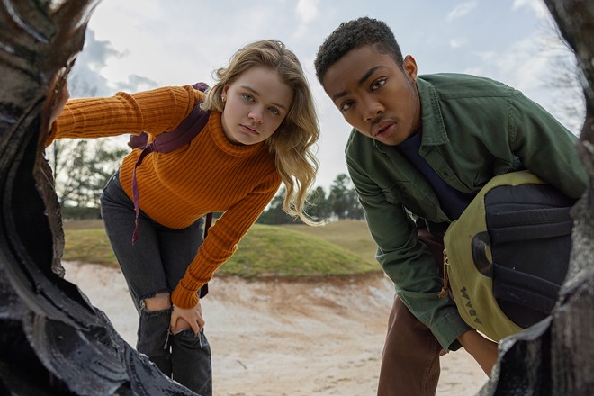 Chloe (Kylie Rogers) and Adam (Asante Blackk) hatch a risky plan after an alien takeover. - LYNSEY WEATHERSPOON © METRO-GOLDWYN-MAYER PICTURES INC