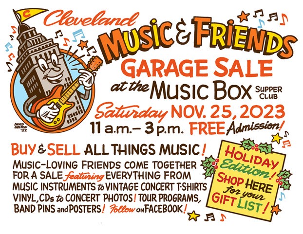 Annual Music and Friends Garage Sale To Take Place on November 25 at Music Box Supper Club