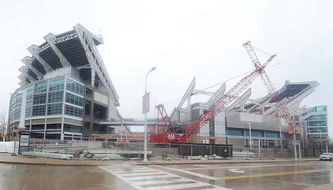 Browns Stadium during renovations in 2014 - Erik Drost/FlickrCC