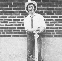 Denny Earnest before a string of gigs in Kent in 1983. His band produced "Blues At Midnight" a few years before. - Daily Kent Stater