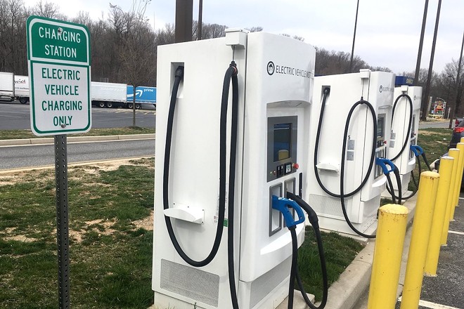 Fast Electric Vehicle charging stations along I-95 in Maryland. - Earth and Main/FlickrCC