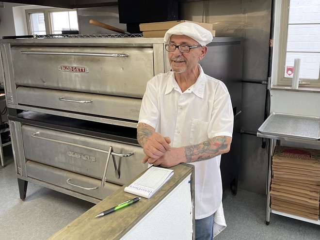 Pietro Maniaci at Pizzeria Uciuni - Photo by Doug Trattner