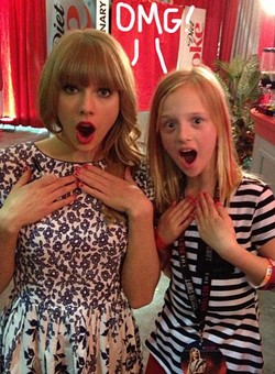 Ava Hixenbaugh met Taylor Swift for the first time in 2013 at the Quicken Loans Arena. - Rob Hixenbaugh