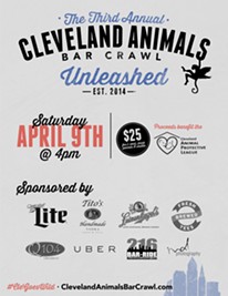Third Annual Cleveland Animals Bar Crawl to Take Place on April 9