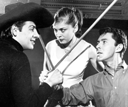 Jerry Orbach, Rita Gardner, and Kenneth Nelson in the original 1960 production of "The Fantasticks."