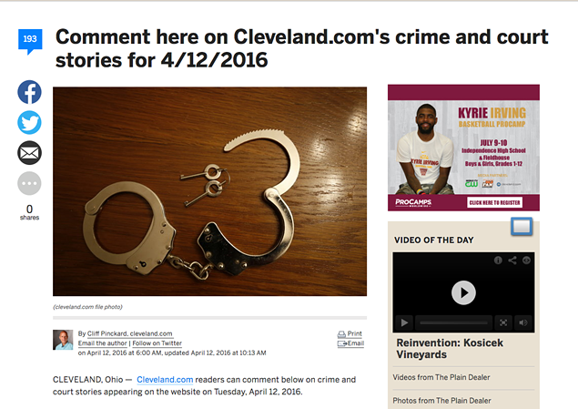 A Fake NBA Story, A Weird Commenting Experiment, and Tribe Reporters At Home — Cleveland.com Did Not Have a Very Good Week