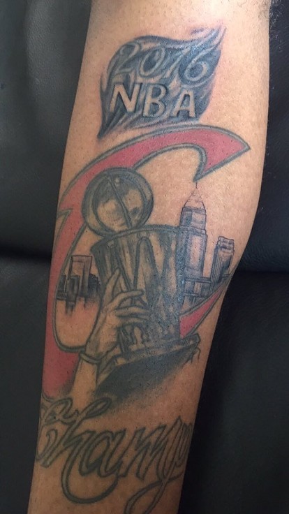 Congrats to the Cavs Fan Who Can Now Proudly Keep His 2016 NBA Champs Tattoo