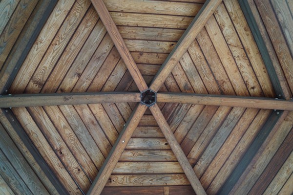 The gazebo's ceiling. - SAM ALLARD / SCENE