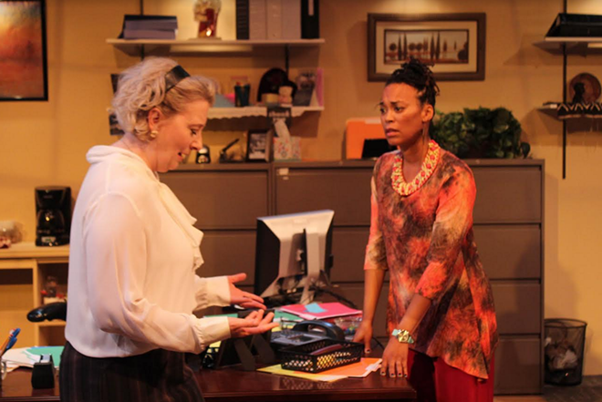 A Worthy Examination of Race in the Workplace Crawls to a Finish in 'Rasheeda Speaking' at Karamu House