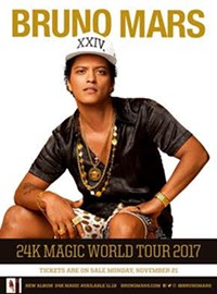 Bruno Mars' 24K Magic World Tour Coming to Quicken Loans Arena