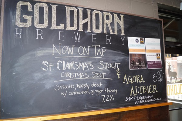 Goldhorn Brewery St. Clairsmas Stout Now on Tap