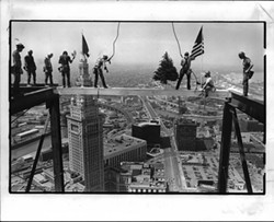 Ironworkers on 200 Public Square in 1985. - @thiswascle