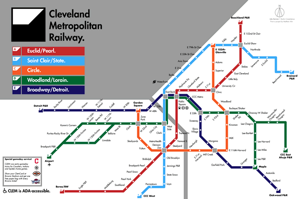 If Cleveland Had a Bigger, Better Metro Railway, This is What it Might Look Like
