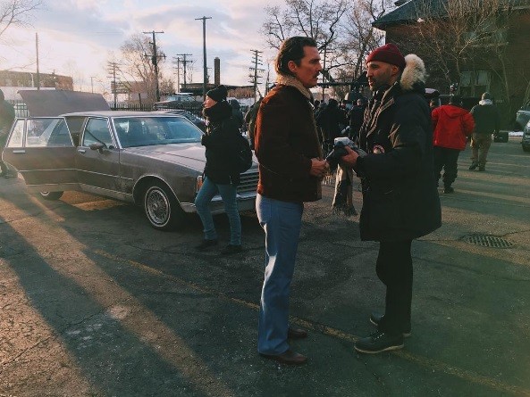 Matthew McConaughey filming "White Boy Rick." - Photo via mariewin/Instagram