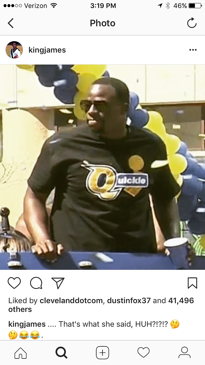 Draymond Tries to Troll Cavs at Warriors Parade, Gets Trolled by LeBron (2)