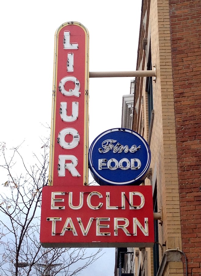 Huge Original Euclid Tavern Sign From 1909 For Sale