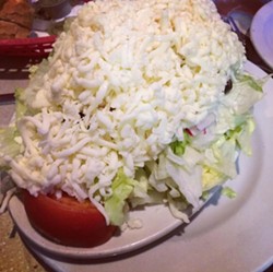 Don't worry, Luigi's fans, the cheesiest salad in the Land isn't going anywhere. - PHOTO VIA RENEED7/INSTAGRAM