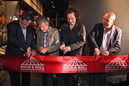 Members of the Zombies Participate in the Opening of Their New Rock Hall Exhibit