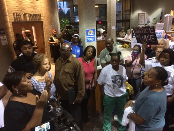 Rally for Luke Stewart at Euclid City Hall Forces City Leaders to Listen to Anger Over Officer-Involved Shooting (2)