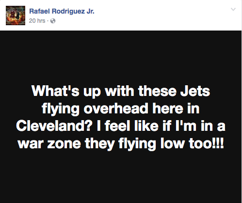 Let's Check In With Some Clevelanders Who Forgot About the Air Show and Momentarily Worried About Fighter Jets Flying Over Downtown