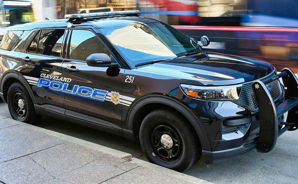 A Cleveland police SUV