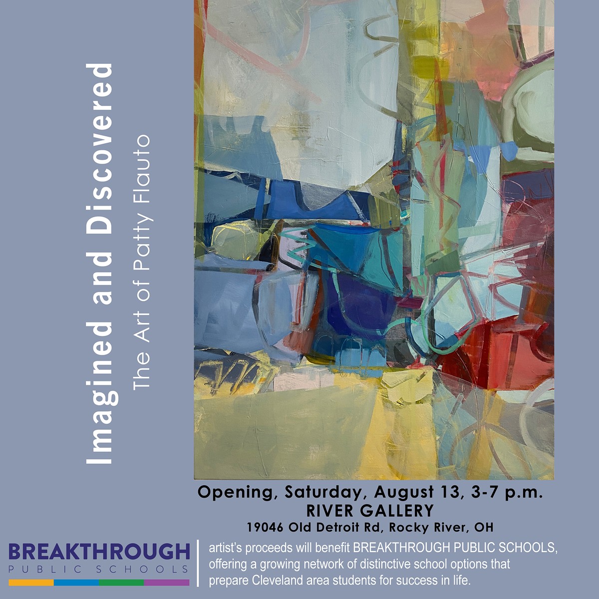 Imagined and Discovered: The Art of Patty Flauto Invitation