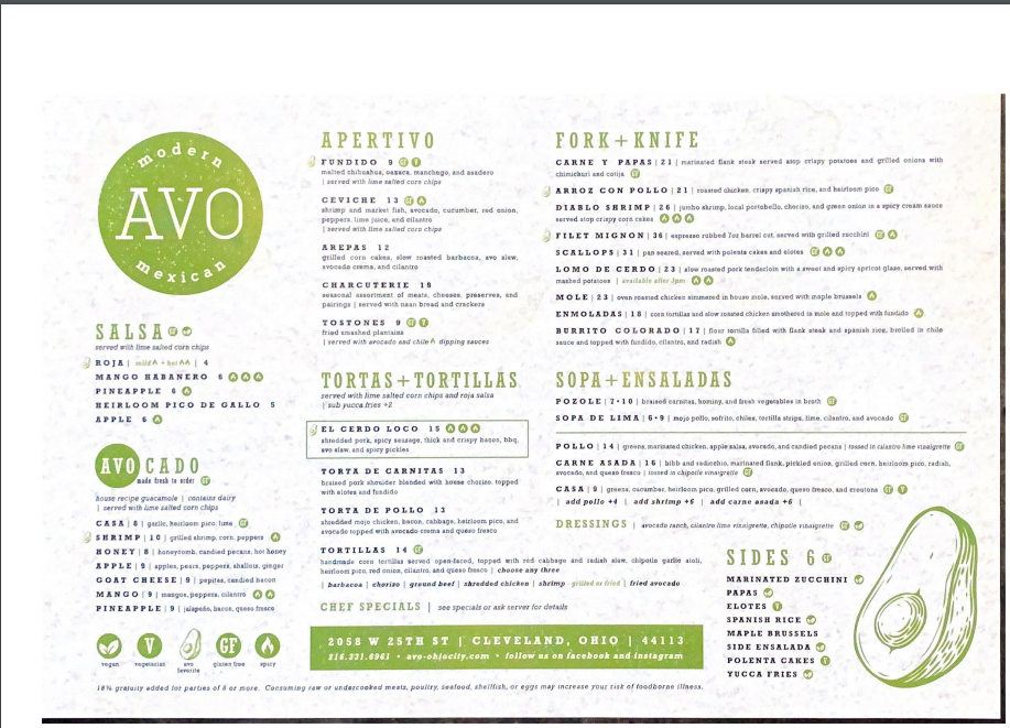 First Look Avo Modern Mexican Opening Soon In Ohio City Food News Cleveland Cleveland Scene