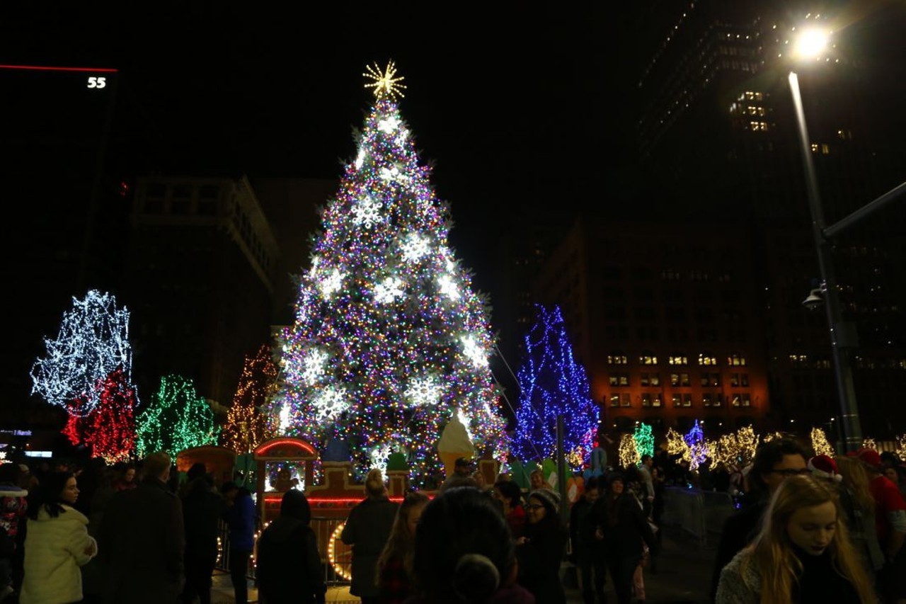 Cleveland Christmas Tree Lighting and WinterLand CLE Kick Off Downtown