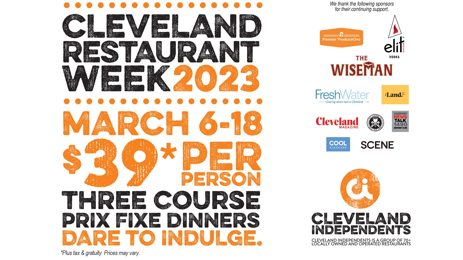 Cleveland Restaurant Week Runs Today Through March 18 Cleveland