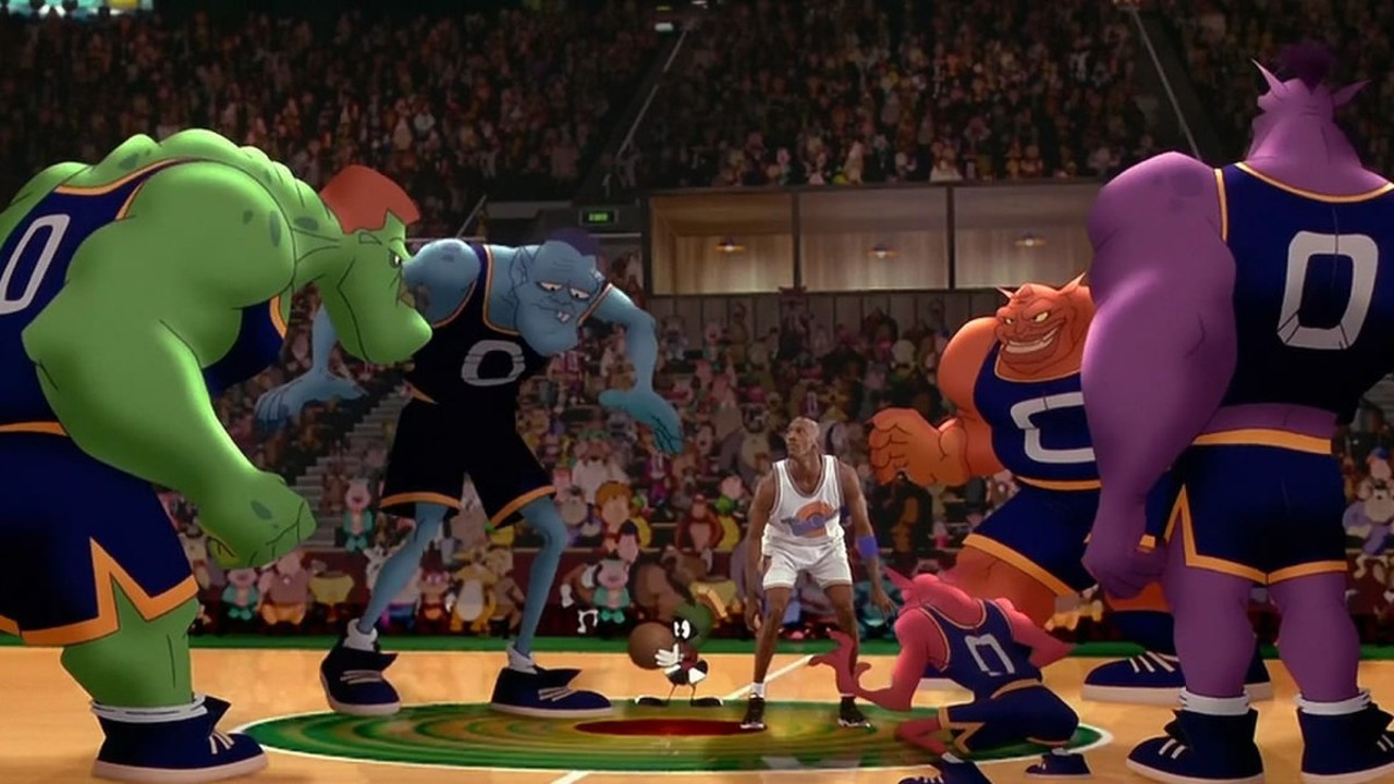 Space Jam
-
Retired NBA player Michael Jordan teams up with Bugs Bunny in Space Jam, a bizarre mix of live action and animation that follows Jordan and Bugs Bunny as they try to defeat the Nerdlucks, a rival team that steals the talent of real-life basketball players such as Charles Barkley, Shawn Bradley, Patrick Ewing, Larry Johnson and Muggsy Bogues. The film screens tonight at 9:30 and midnight as part of the Cedar Lee Theatre's Late Shift series. It screens again at 7 tomorrow night at the Cedar Lee. Tickets are $6.