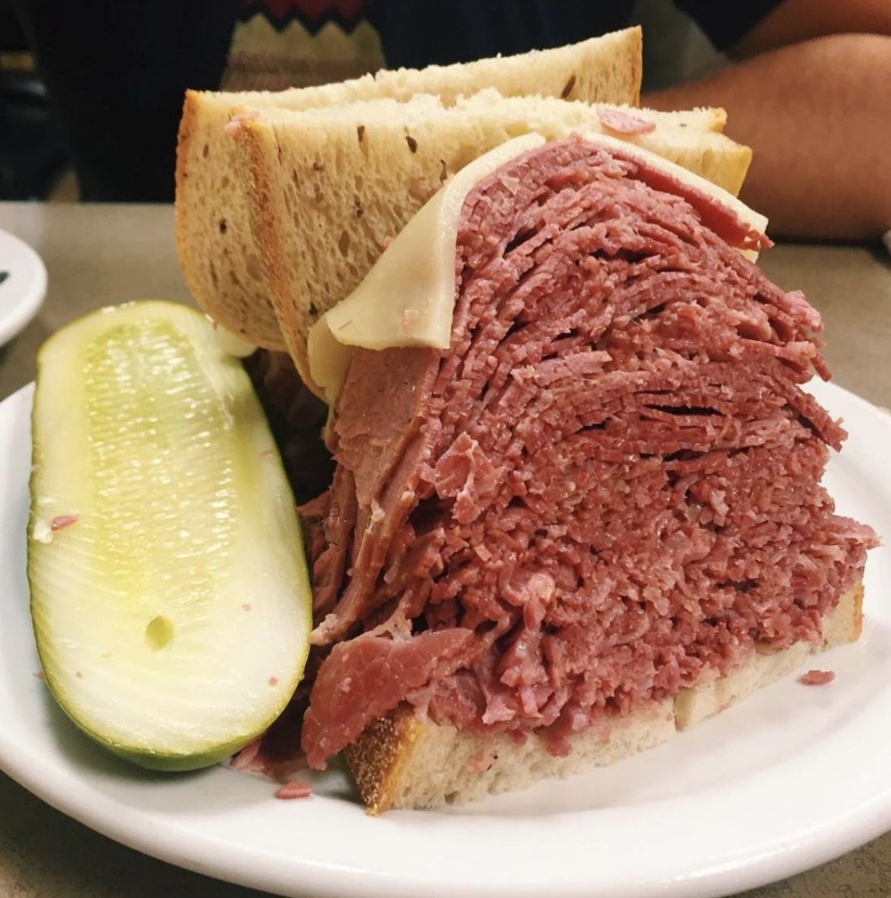  Corned Beef From Slyman&#146;s
3106 St. Clair Ave., Cleveland
Amaze your friends by ordering in Slymaneze: a &#147;natural&#148; means plain; &#147;original&#148; comes with mustard; and &#147;Smurf&#148; buys you one with Swiss and mustard (which ain&#146;t kosher, by the way).
Photo via @AGirlAboutChicago/Instagram