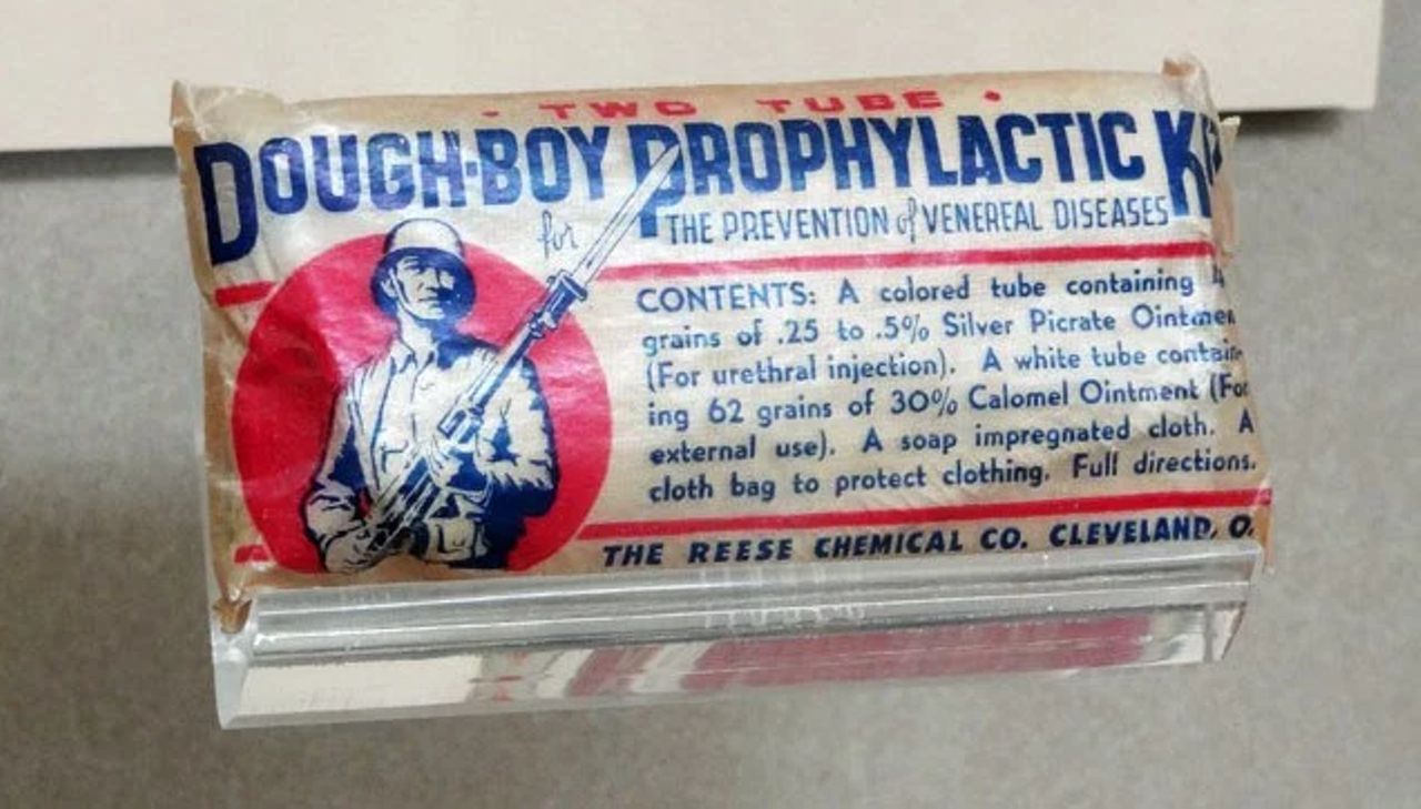Disease-preventing prophylactic issued to U.S. soldiers during WWI.