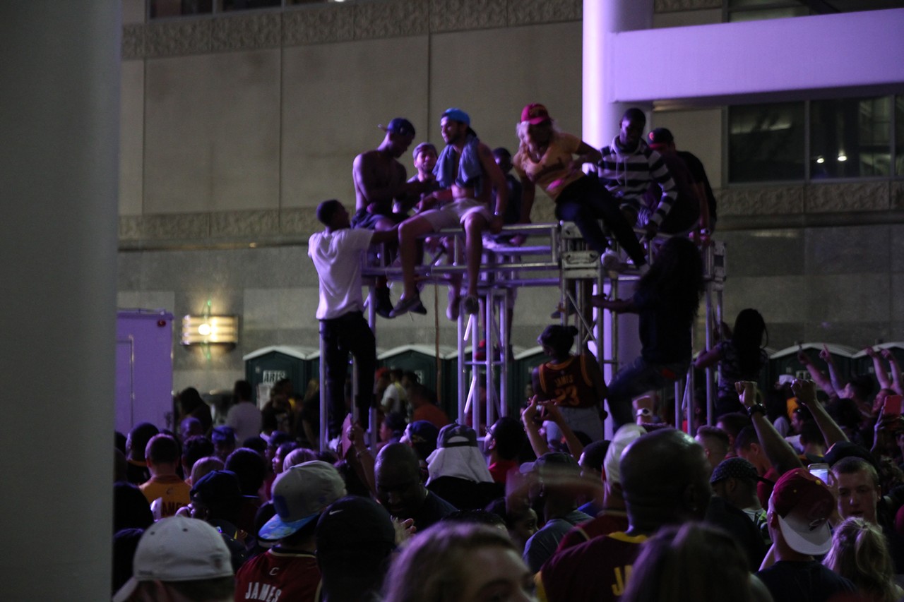 Photos: Downtown Cleveland Goes Bonkers After Historic Cavs Championship Win