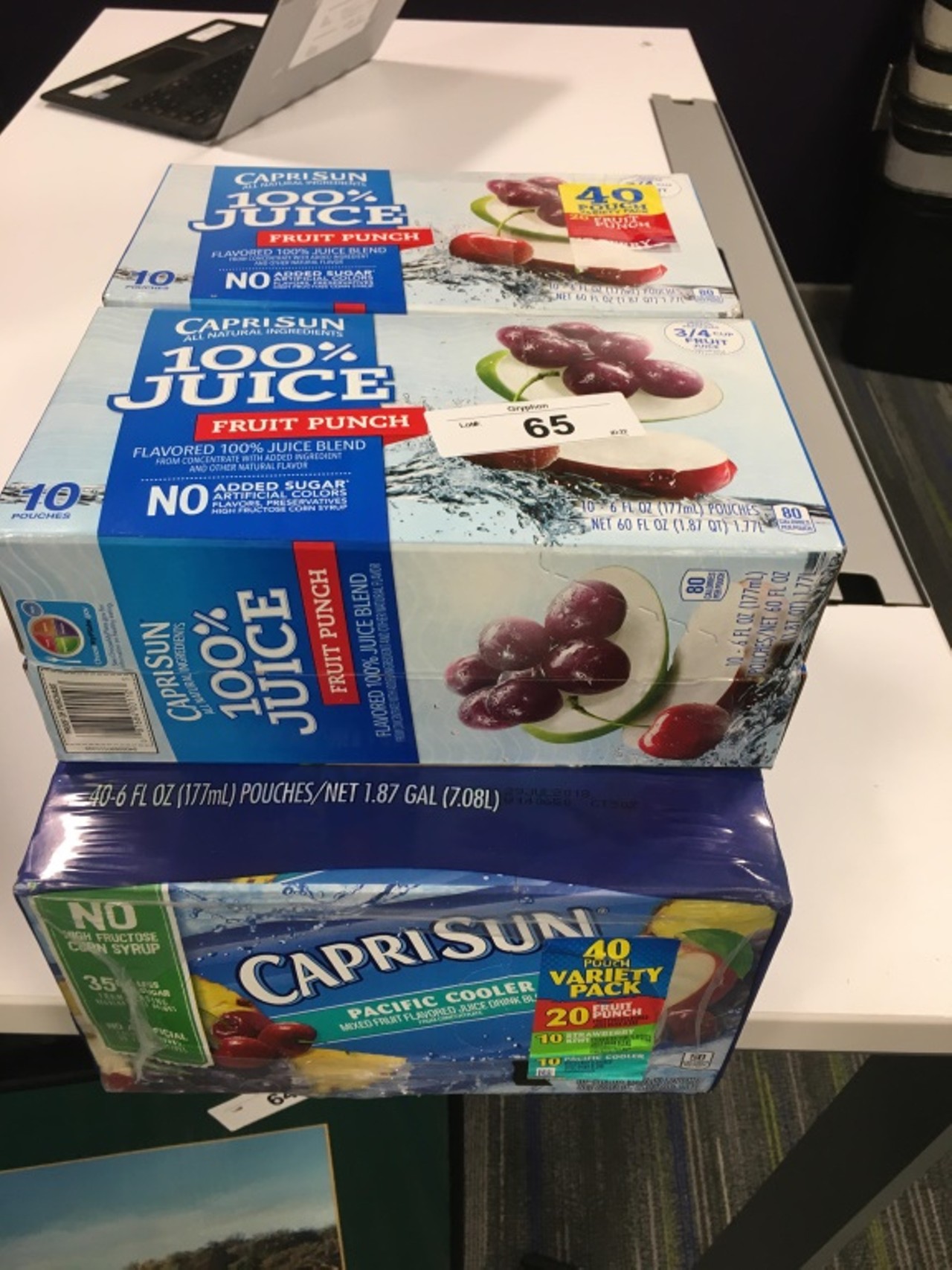 Yup, you can offer up your best price for a boatload of Capri Sun.