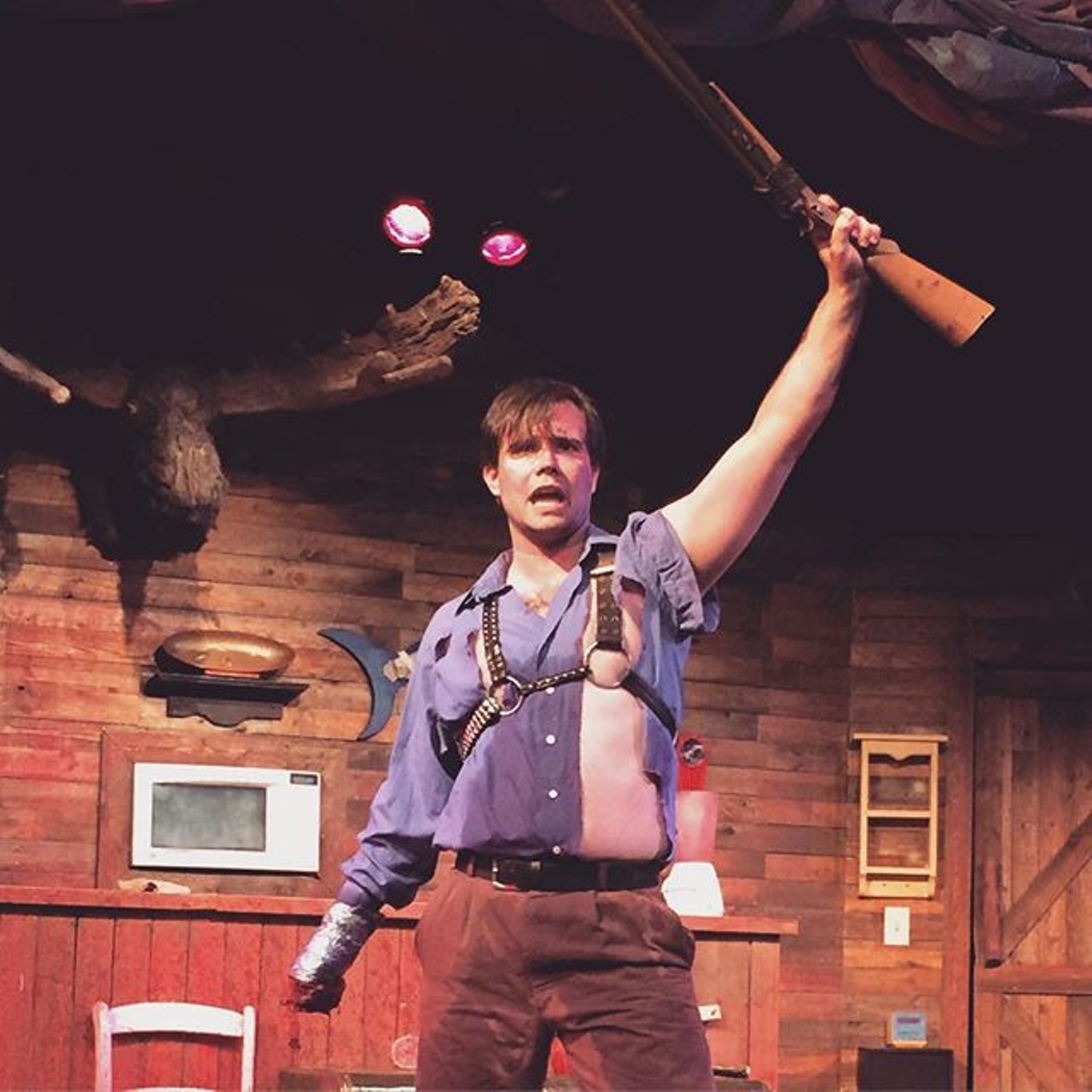 Evil Dead the Musical at Playhouse Square | 1501 Euclid Ave
Campy, gory and monster-filled, Evil Dead, the Musical is a horror fan's dream. Based on the cult classic monster flick Evil Dead, this parody is far from scary, though it still brings on the Halloween vibes. (Photo courtesy of Instagram user @thehutchabides)