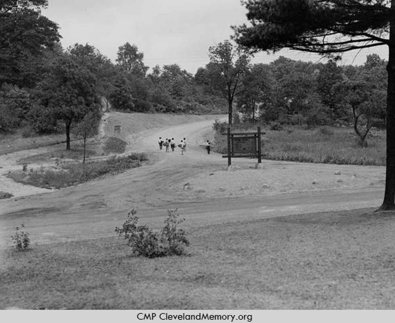 Road Being Built at Virginia Kendall Park by Civilian Conservation Corps, 1934 