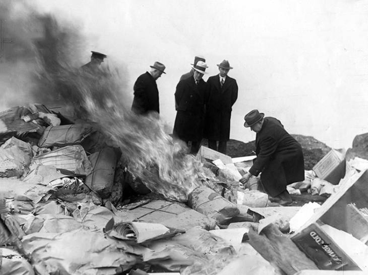  Men Burning Ballots, 1928 