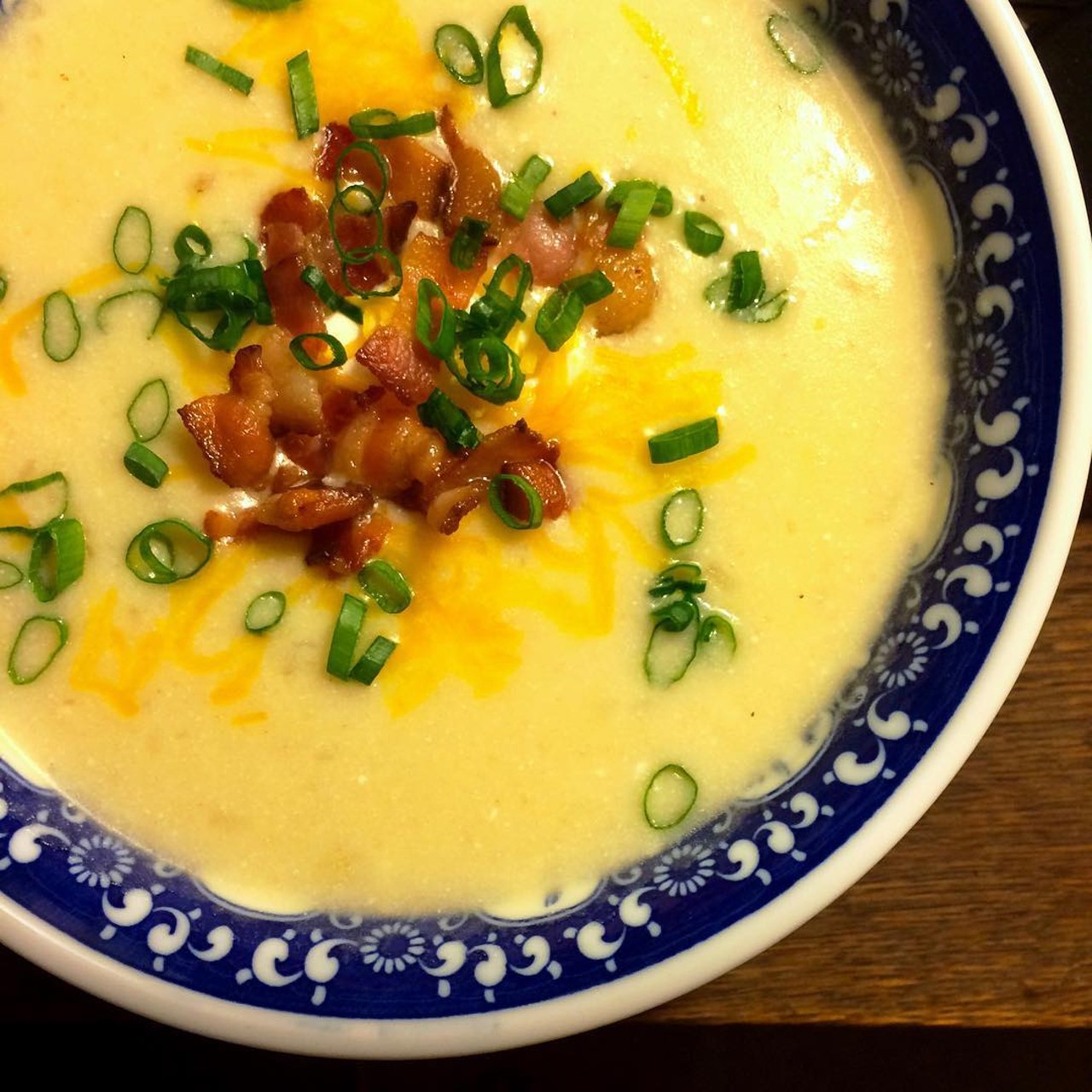 Baked Potato Soup, great way to warm up a cold Cleveland day #cookingincle