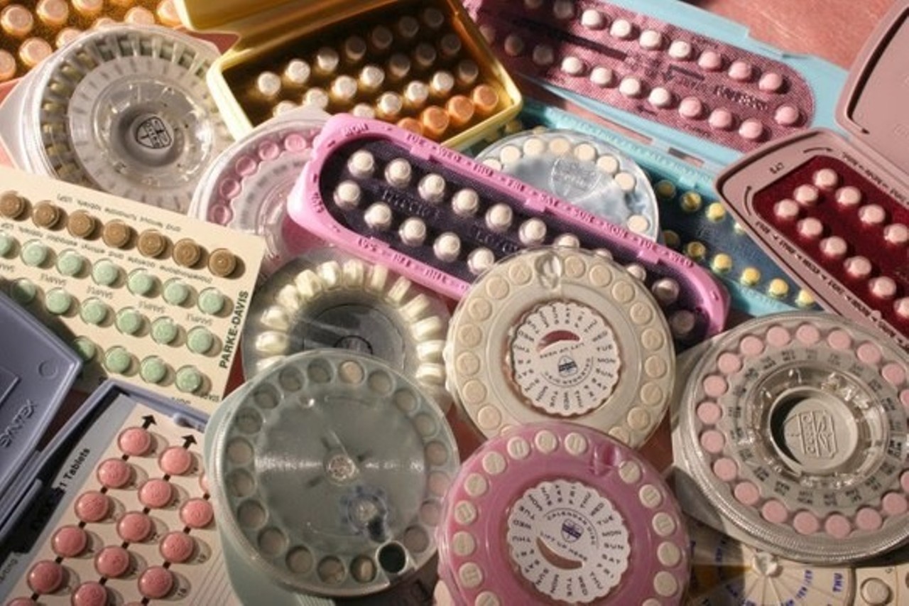Birth control containers