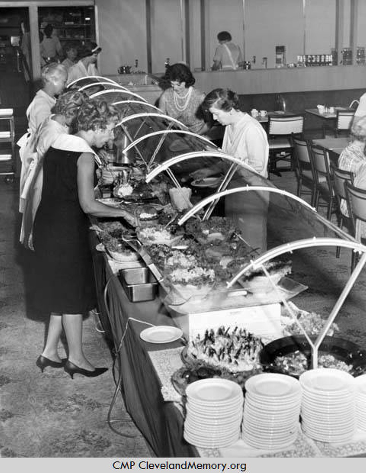 Food court at Severance Shopping Center. 1964